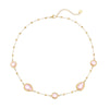 Wholesale Women's Geometric Stainless Steel 18K Electroplated Beaded Clavicle Chain Jewelry