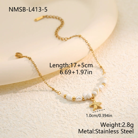 Wholesale Women's Geometric Stainless Steel 18K Electroplated Bracelet Jewelry