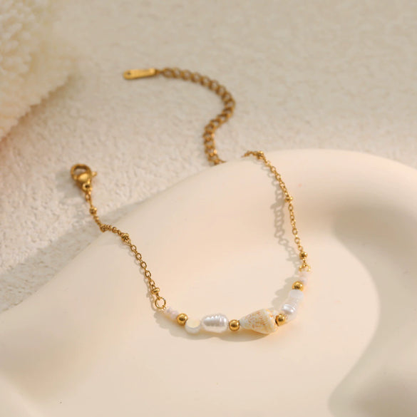 Wholesale Women's Geometric Stainless Steel 18K Electroplated Bracelet Jewelry