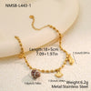 Wholesale Women's Geometric Stainless Steel 18K Electroplated Bracelet Jewelry