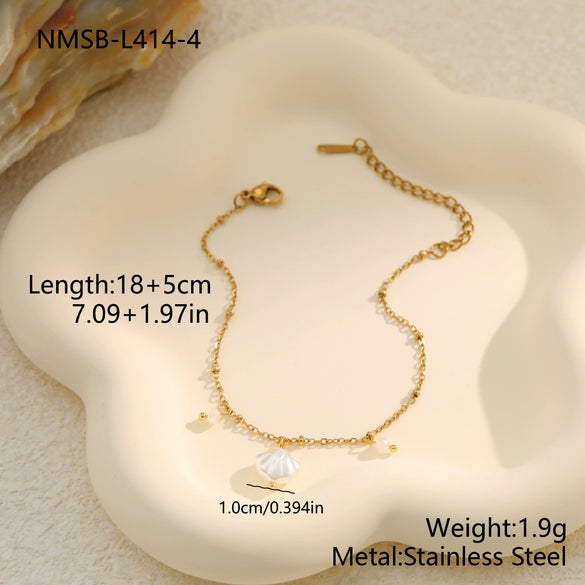 Wholesale Women's Geometric Stainless Steel 18K Electroplated Bracelet Jewelry