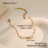 Wholesale Women's Geometric Stainless Steel 18K Electroplated Bracelet Jewelry