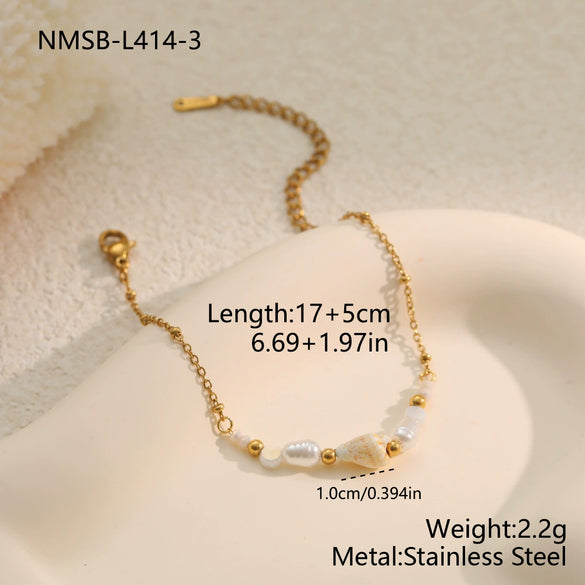 Wholesale Women's Geometric Stainless Steel 18K Electroplated Bracelet Jewelry