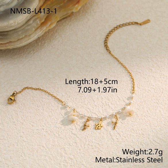 Wholesale Women's Geometric Stainless Steel 18K Electroplated Bracelet Jewelry