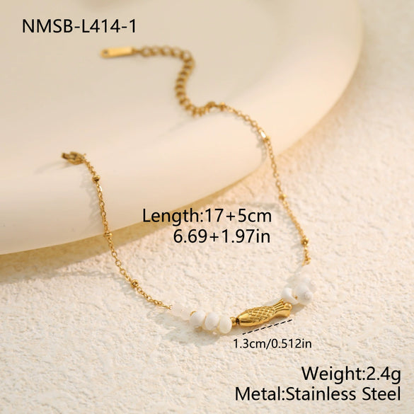 Wholesale Women's Geometric Stainless Steel 18K Electroplated Bracelet Jewelry