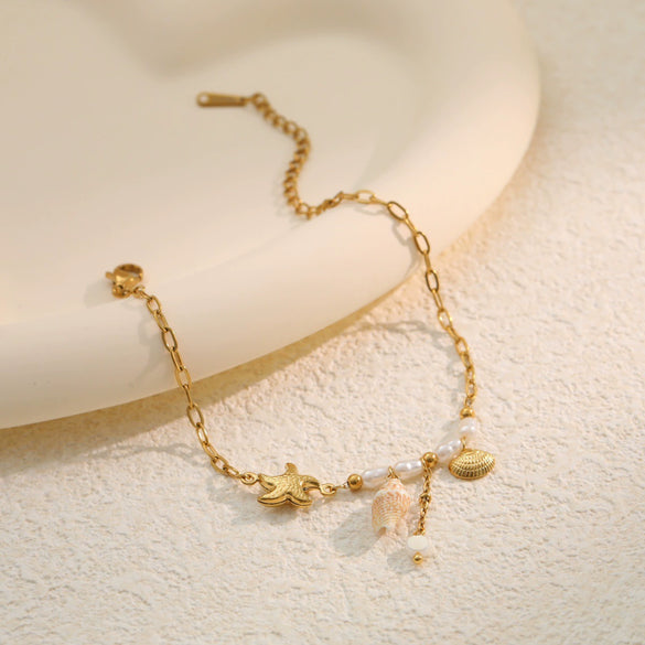 Wholesale Women's Geometric Stainless Steel 18K Electroplated Bracelet Jewelry
