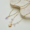 Wholesale Women's Geometric Stainless Steel 18K Electroplated Heart Necklace Fashion Jewelry