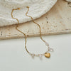 Wholesale Women's Geometric Stainless Steel 18K Electroplated Heart Necklace Fashion Jewelry