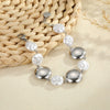 Wholesale Women's Geometric Stainless Steel 18K Electroplated Round Pendant Bracelet In Light Luxury Style