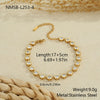 Wholesale Women's Geometric Stainless Steel 18K Gold Electroplated Clavicle Chain Bracelet Necklace