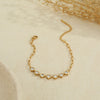Wholesale Women's Geometric Stainless Steel 18K Gold Electroplated Clavicle Chain Bracelet Necklace