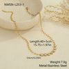 Wholesale Women's Geometric Stainless Steel 18K Gold Electroplated Clavicle Chain Bracelet Necklace