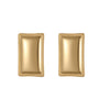 Wholesale Women's Geometric Stainless Steel 18K Gold Electroplated Earrings Highend Fashion Jewelry