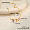 Wholesale Women's Geometric Stainless Steel 18K Gold Electroplated Multilayered Flower Bracelet Hand Jewelry