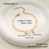 Wholesale Women's Geometric Stainless Steel 18K Gold Electroplated Multilayered Flower Bracelet Hand Jewelry