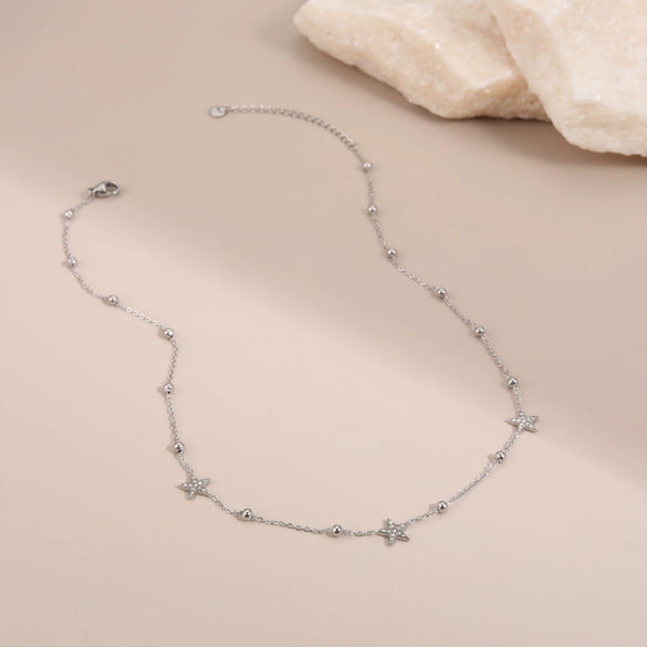 Wholesale Women's Geometric Stainless Steel 18K Gold Electroplated Necklace Accessory