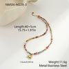 Wholesale Women's Geometric Stainless Steel 18K Gold Electroplated Necklace Pendant