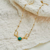 Wholesale Women's Geometric Stainless Steel 18K Gold Electroplated Necklace