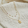 Wholesale Women's Geometric Stainless Steel 18K Gold Electroplated Necklace
