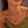 Wholesale Women's Geometric Stainless Steel 18K Gold Electroplated Necklace