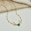 Wholesale Women's Geometric Stainless Steel 18K Gold Electroplated Necklace