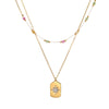 Wholesale Women's Geometric Stainless Steel 18K Gold Electroplated Necklace