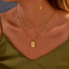 Wholesale Women's Geometric Stainless Steel 18K Gold Electroplated Necklace