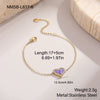 Wholesale Women's Geometric Stainless Steel 18K Gold Electroplated Retro Microencrusted Diamond Love Bracelet Highend Jewelry