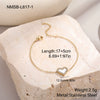 Wholesale Women's Geometric Stainless Steel 18K Gold Electroplated Retro Microencrusted Diamond Love Bracelet Highend Jewelry