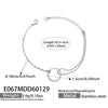 Wholesale Women's Geometric Stainless Steel 18K Gold Plated Bracelet French Minimalist Style