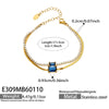 Wholesale Women's Geometric Stainless Steel 18K Gold Plated Doublelayer Blade Chain Bracelet Minimalist Niche Jewelry