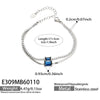 Wholesale Women's Geometric Stainless Steel 18K Gold Plated Doublelayer Blade Chain Bracelet Minimalist Niche Jewelry