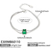 Wholesale Women's Geometric Stainless Steel 18K Gold Plated Doublelayer Blade Chain Bracelet Minimalist Niche Jewelry