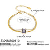 Wholesale Women's Geometric Stainless Steel 18K Gold Plated Doublelayer Blade Chain Bracelet Minimalist Niche Jewelry