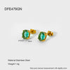Wholesale Women's Geometric Stainless Steel 18K Gold Plated Earrings In Ins Style