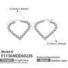 Wholesale Women's Geometric Stainless Steel 18K Gold Plated Earrings In Minimalist Style