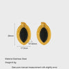 Wholesale Women's Geometric Stainless Steel 18K Gold Plated Earrings Ins Style
