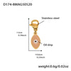 Wholesale Women's Geometric Stainless Steel 18K Gold Plated Fashion Ol Style Pendant Bracelet