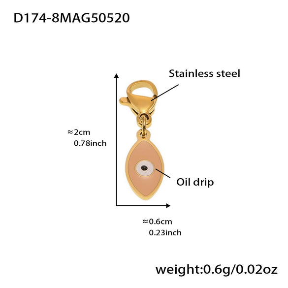 Wholesale Women's Geometric Stainless Steel 18K Gold Plated Fashion Ol Style Pendant Bracelet