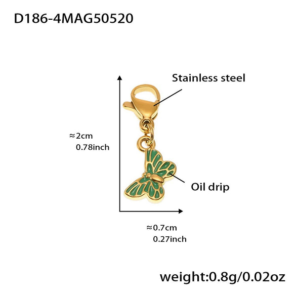 Wholesale Women's Geometric Stainless Steel 18K Gold Plated Fashion Ol Style Pendant Bracelet