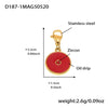 Wholesale Women's Geometric Stainless Steel 18K Gold Plated Fashion Ol Style Pendant Bracelet
