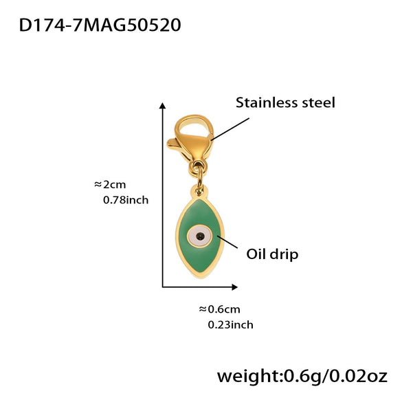 Wholesale Women's Geometric Stainless Steel 18K Gold Plated Fashion Ol Style Pendant Bracelet
