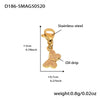 Wholesale Women's Geometric Stainless Steel 18K Gold Plated Fashion Ol Style Pendant Bracelet