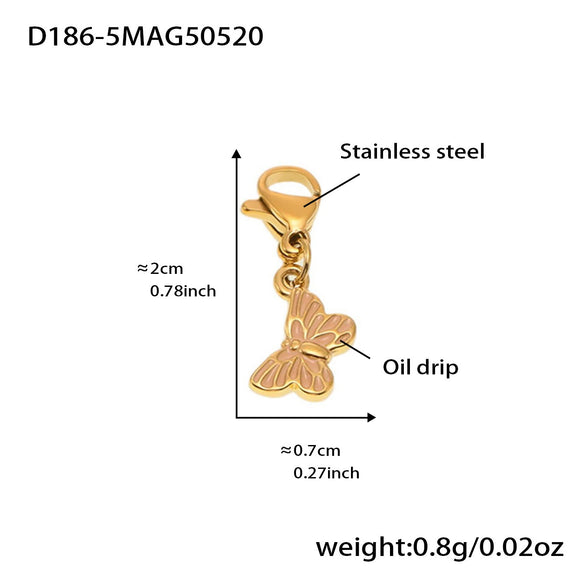 Wholesale Women's Geometric Stainless Steel 18K Gold Plated Fashion Ol Style Pendant Bracelet
