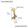 Wholesale Women's Geometric Stainless Steel 18K Gold Plated Fashion Ol Style Pendant Bracelet