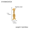 Wholesale Women's Geometric Stainless Steel 18K Gold Plated Fashion Ol Style Pendant Bracelet