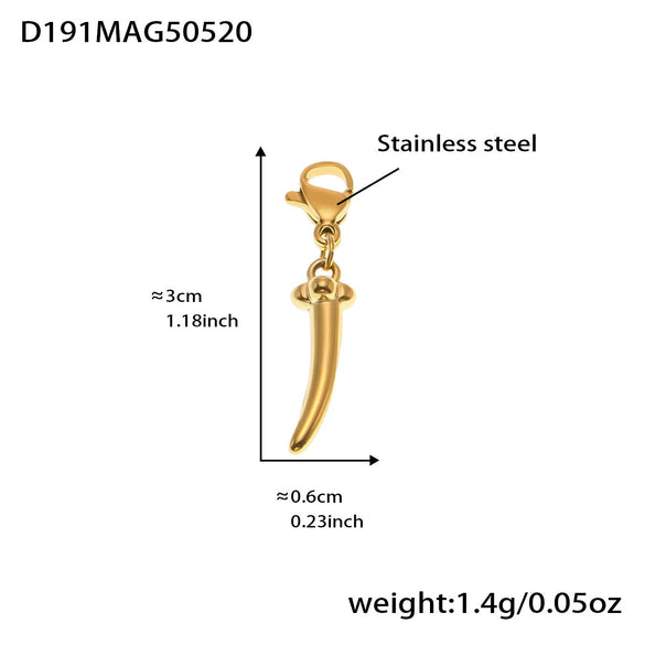 Wholesale Women's Geometric Stainless Steel 18K Gold Plated Fashion Ol Style Pendant Bracelet