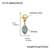 Wholesale Women's Geometric Stainless Steel 18K Gold Plated Fashion Ol Style Pendant Bracelet