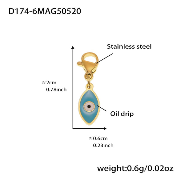 Wholesale Women's Geometric Stainless Steel 18K Gold Plated Fashion Ol Style Pendant Bracelet