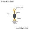 Wholesale Women's Geometric Stainless Steel 18K Gold Plated Fashion Ol Style Pendant Bracelet